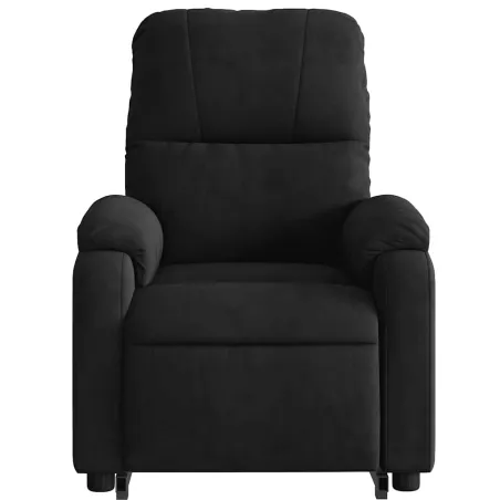 Fauteuil inclinable noir tissu microfibre