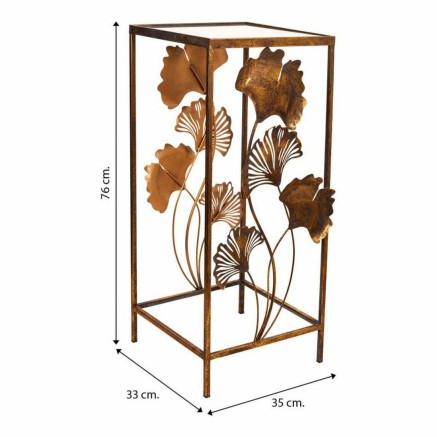 Table d'angle Alexandra House Living Doré 33 x 76 x 35 cm 2