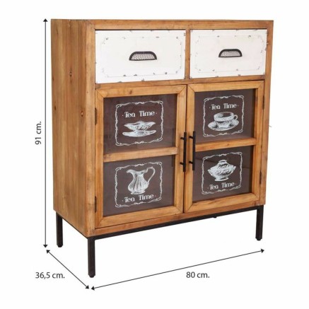 Recibidor Alexandra House Living Natural 36 x 91 x 80 cm 2