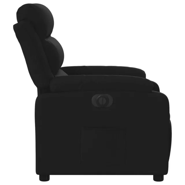 Fauteuil inclinable électrique Noir Tissu