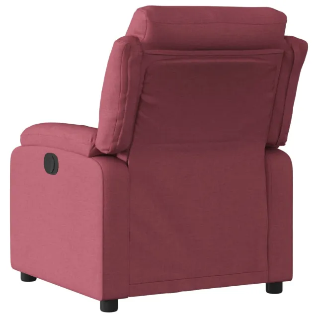 Fauteuil inclinable électrique Rouge bordeaux Tissu