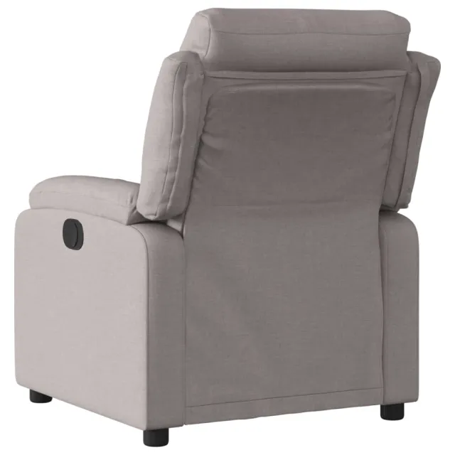 Fauteuil inclinable électrique Taupe Tissu