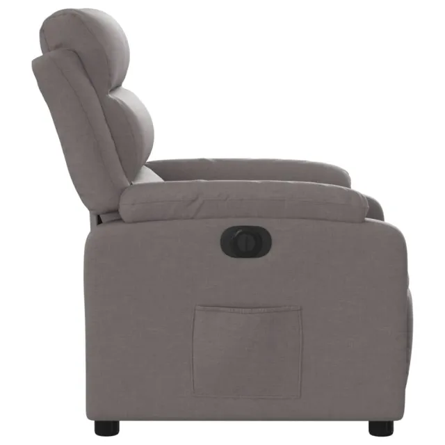 Fauteuil inclinable électrique Taupe Tissu