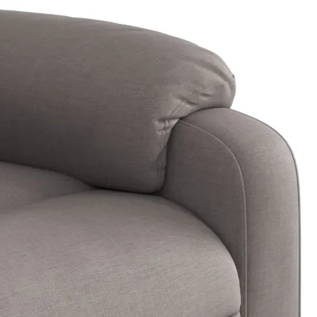 Fauteuil inclinable électrique Taupe Tissu