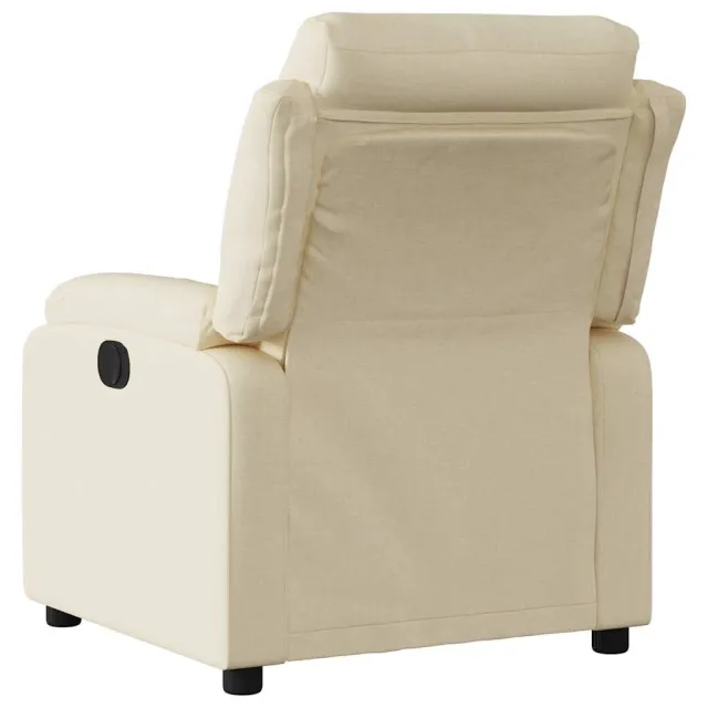 Fauteuil inclinable électrique Crème Tissu