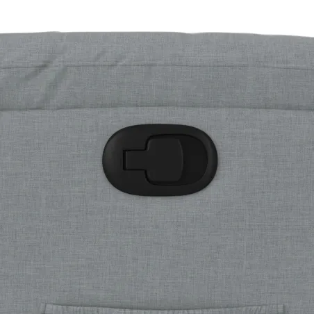 Fauteuil inclinable Gris clair Tissu