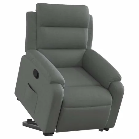 Fauteuil inclinable Gris foncé Tissu