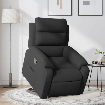 Fauteuil inclinable noir tissu
