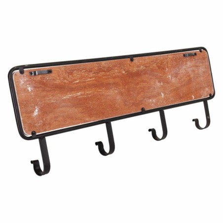 Perchero de Pared Alexandra House Living Welcome Blanco Madera MDF 5 x