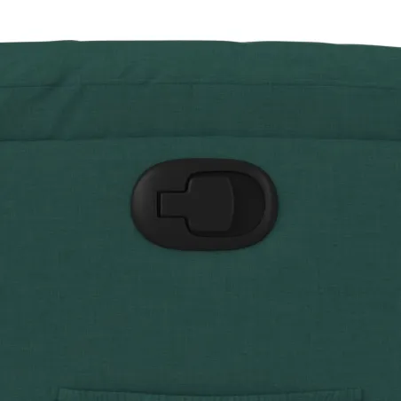 Fauteuil inclinable vert foncé tissu