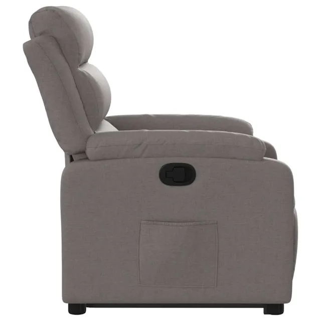 Fauteuil inclinable taupe tissu