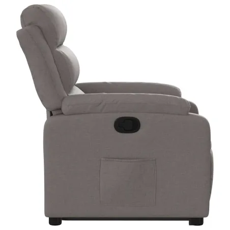 Fauteuil inclinable taupe tissu