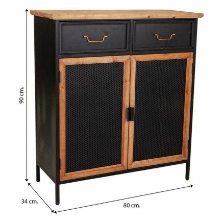 Eingangsbereich Alexandra House Living Schwarz 34 x 90 x 80 cm 2