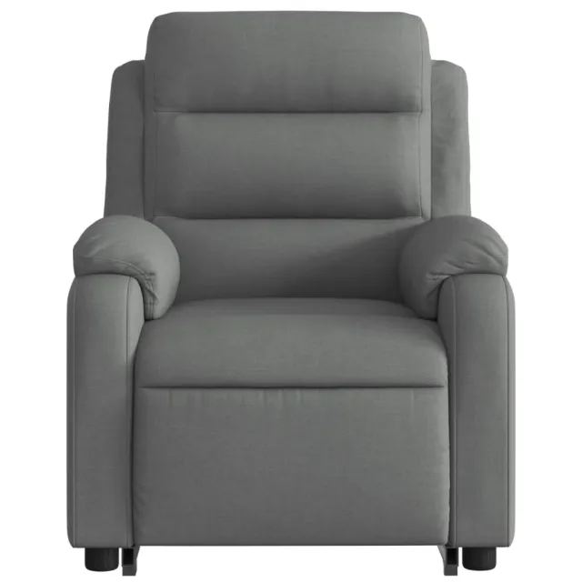 Fauteuil de massage inclinable Gris foncé Tissu
