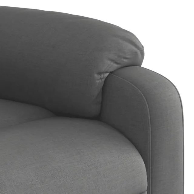 Fauteuil de massage inclinable Gris foncé Tissu