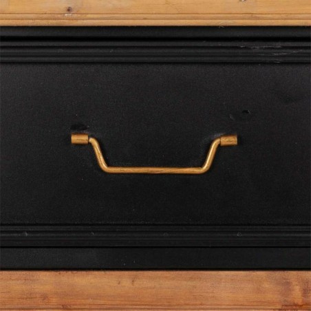 Recibidor Alexandra House Living Negro 34 x 90 x 80 cm