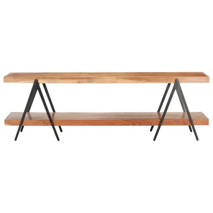 Meuble TV 160x40x50 cm Bois d'acacia solide 2