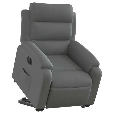 Fauteuil inclinable électrique gris foncé tissu