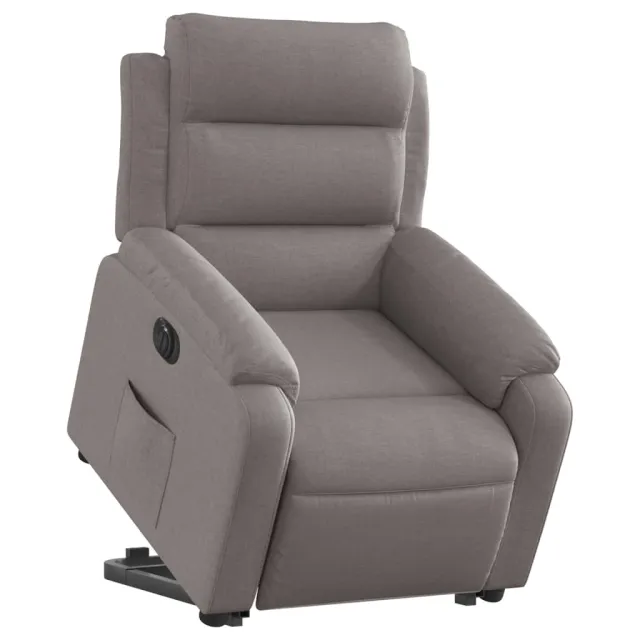 Fauteuil inclinable électrique taupe tissu