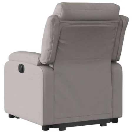 Fauteuil inclinable électrique taupe tissu