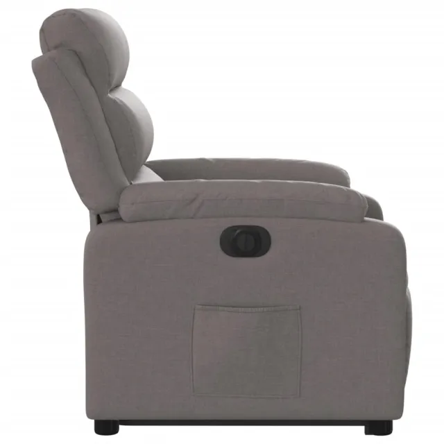 Fauteuil inclinable électrique taupe tissu