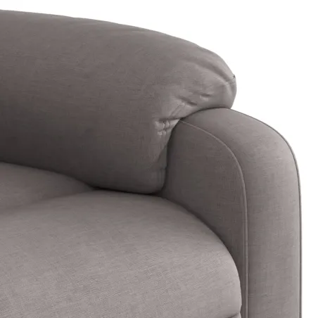 Fauteuil inclinable électrique taupe tissu