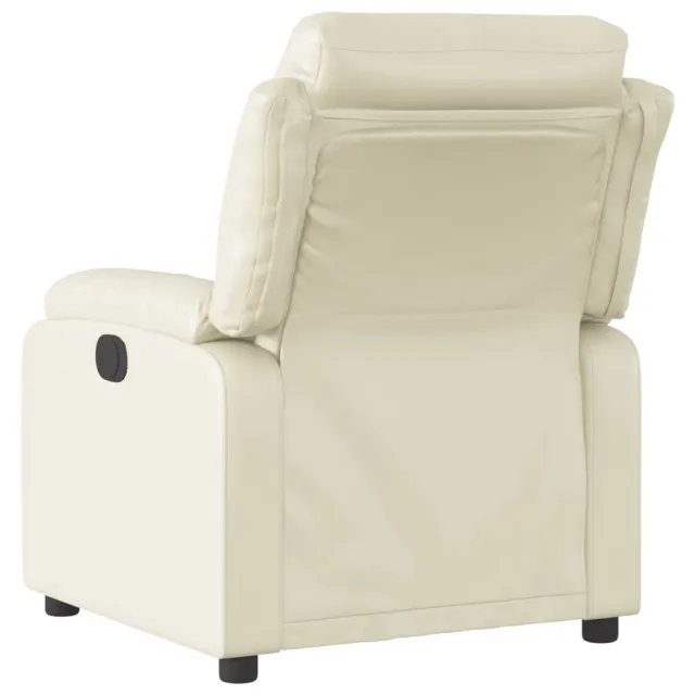 Fauteuil inclinable électrique Crème Similicuir