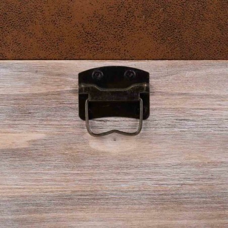 Cassapanca Alexandra House Living Marrone Poliuretano Legno MDF 40 x 3