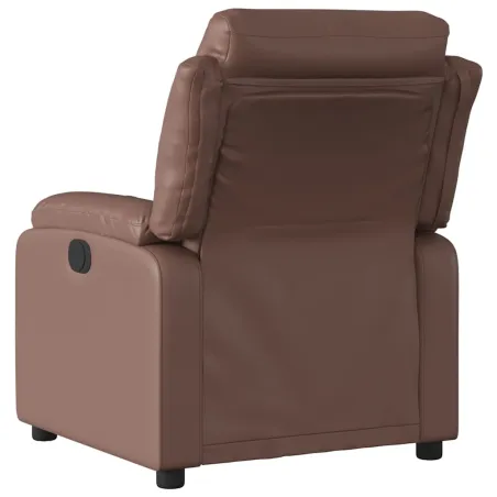 Fauteuil inclinable électrique Marron Similicuir