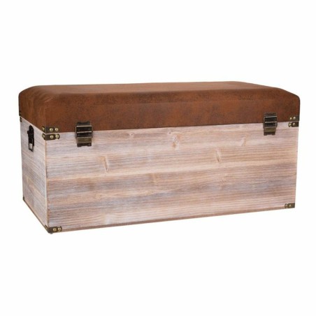 Storage chest with seat Alexandra House Living Brown Polyurethane MDF