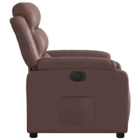 Fauteuil inclinable électrique Marron Similicuir
