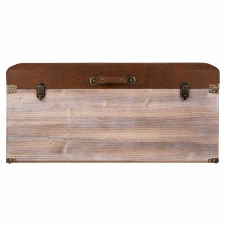 Cassapanca Alexandra House Living Marrone Poliuretano Legno MDF 40 x 3