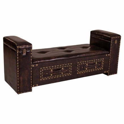 Kruk Alexandra House Living Zwart Polyurethaan Hout MDF 40 x 52 x 130