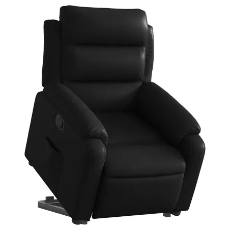 Fauteuil inclinable Noir Similicuir