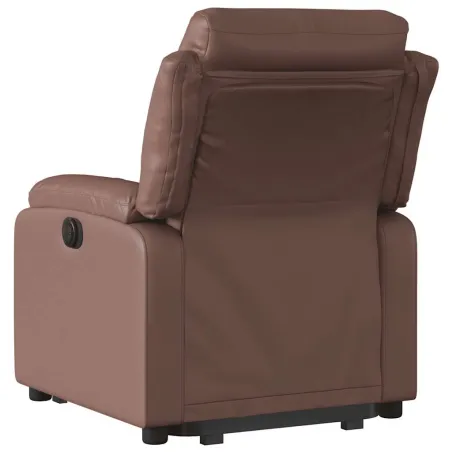 Fauteuil inclinable marron similicuir