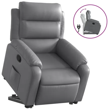 Fauteuil inclinable Gris Similicuir 2