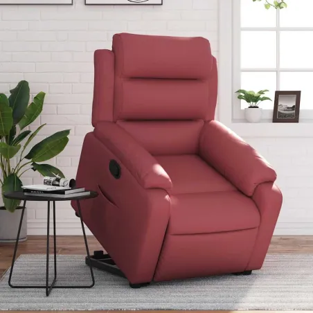 Fauteuil inclinable Rouge bordeaux Similicuir