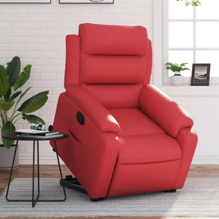 Fauteuil inclinable Rouge Similicuir