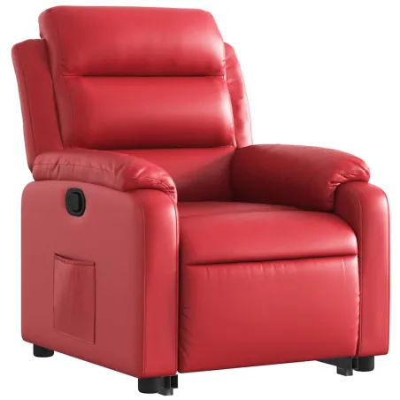 Fauteuil inclinable Rouge Similicuir