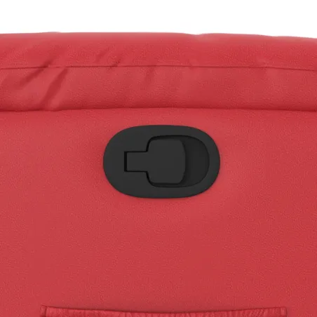 Fauteuil inclinable Rouge Similicuir