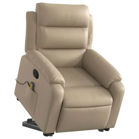 Fauteuil inclinable de massage Cappuccino Similicuir
