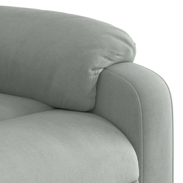 Fauteuil inclinable électrique gris clair velours