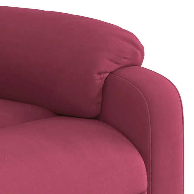 Fauteuil inclinable électrique rouge bordeaux velours