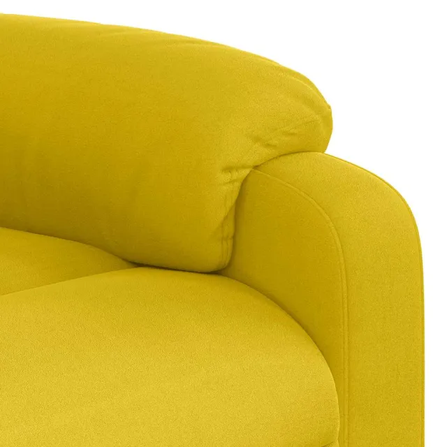 Fauteuil inclinable électrique jaune velours