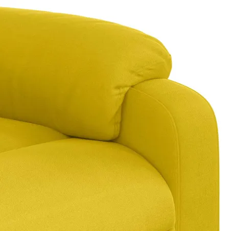 Fauteuil inclinable électrique jaune velours