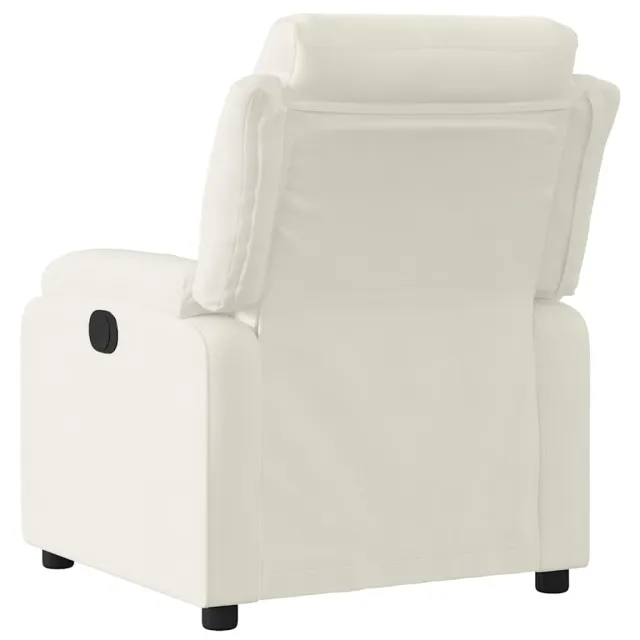 Fauteuil inclinable électrique Crème Velours