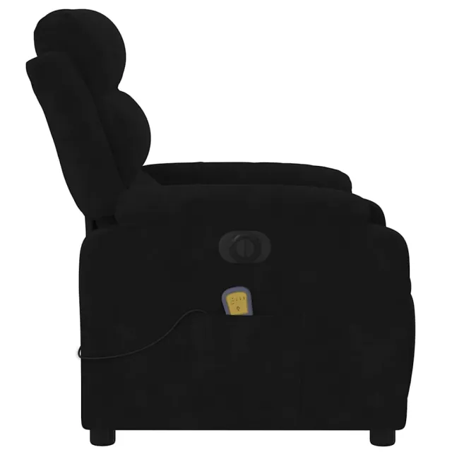 Fauteuil inclinable de massage électrique noir velours