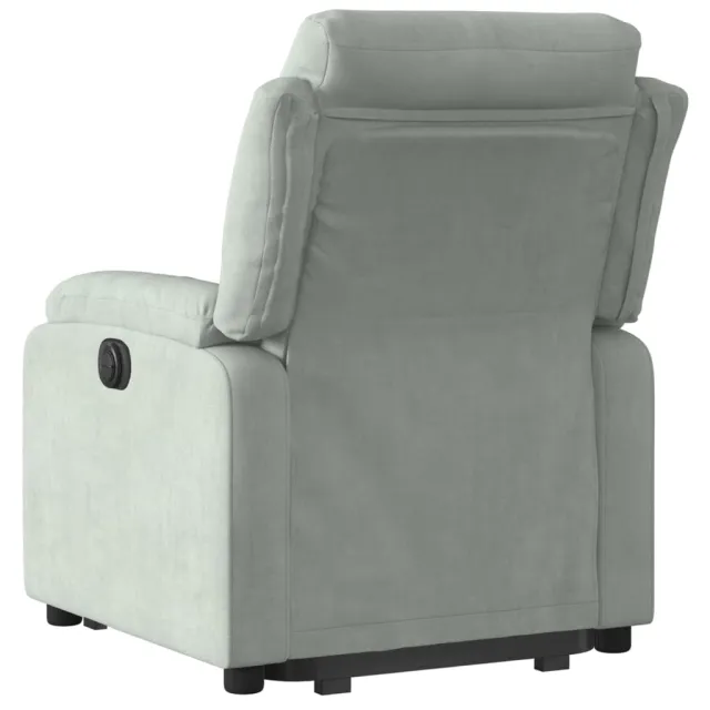 Fauteuil inclinable Gris clair Velours