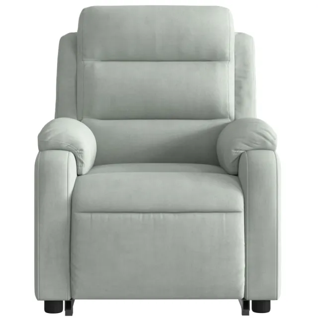 Fauteuil inclinable Gris clair Velours