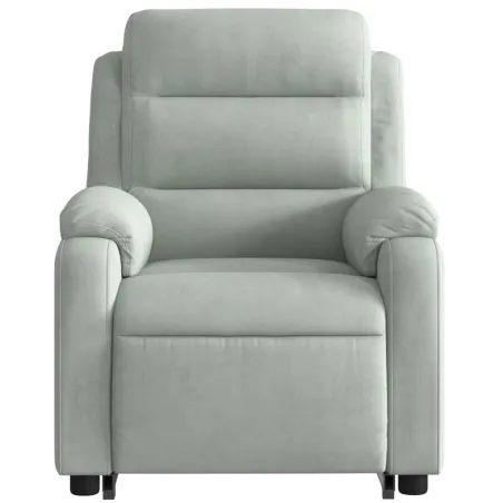Fauteuil inclinable Gris clair Velours